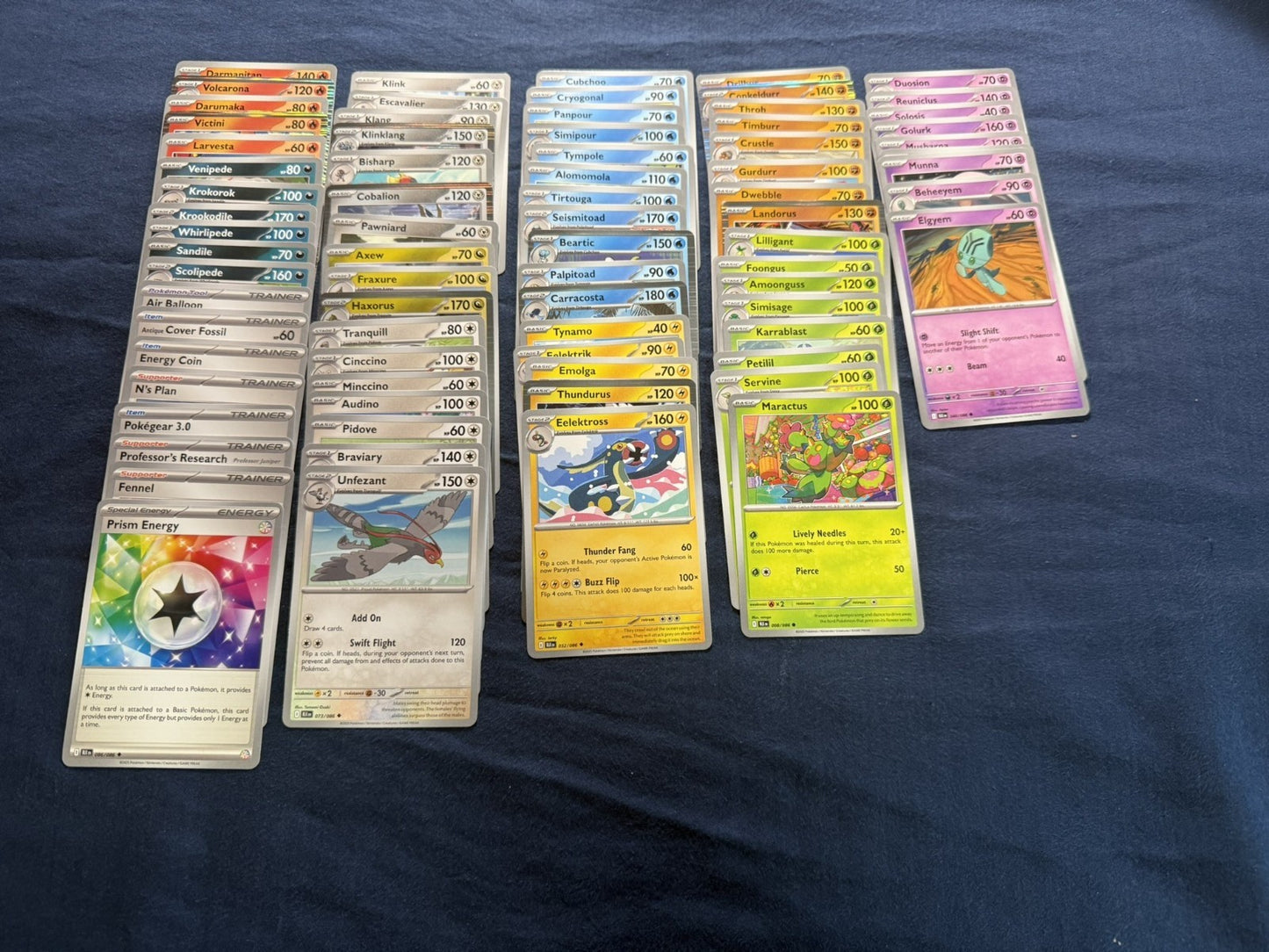 Pokemon Black Bolt - Complete Base Set