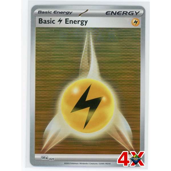 4x Electric Energy Playset Black Bolt & White Flare Near Mint