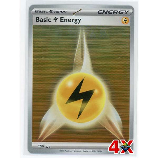 4x Electric Energy Playset Black Bolt & White Flare Near Mint