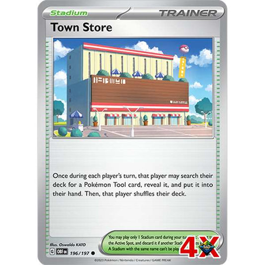 4x Town Store Playset Obsidian Flames Near Mint