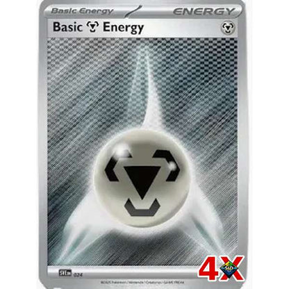4x Metal Holo Energy Playset Black & White Near Mint
