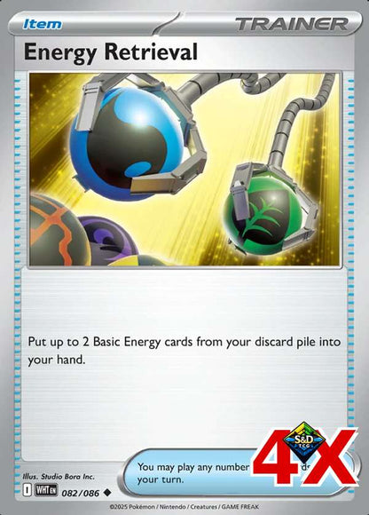 4x Energy Retrieval Playset White Flare Near Mint