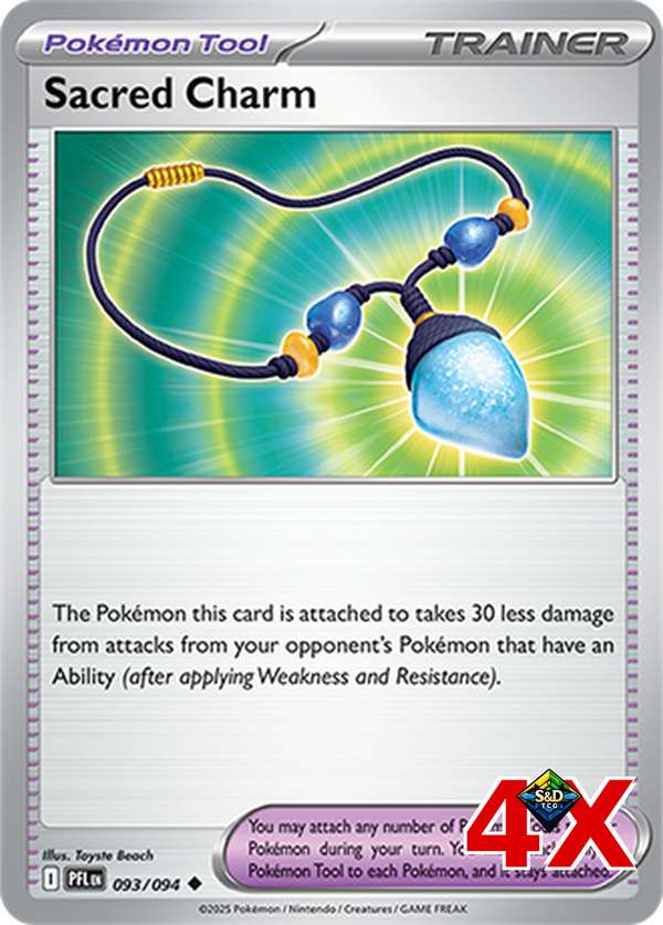 4x Sacred Charm Playset Phantasmal Flames Near Mint