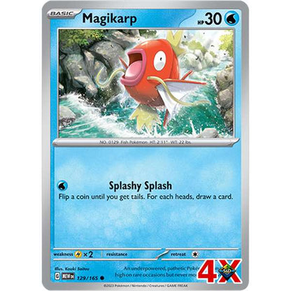 4x Magikarp Playset Scarlet & Violet 151  Near Mint