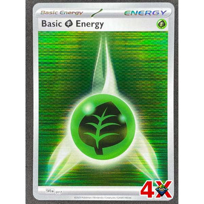 4x Grass Energy Holo Playset Black Bolt White Flare Near Mint