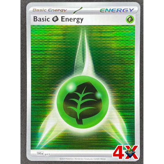 4x Grass Energy Holo Playset Black Bolt White Flare Near Mint