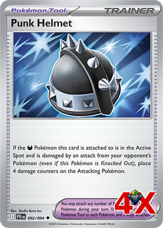 4x Punk Helmet Phantasmal Flames Near Mint