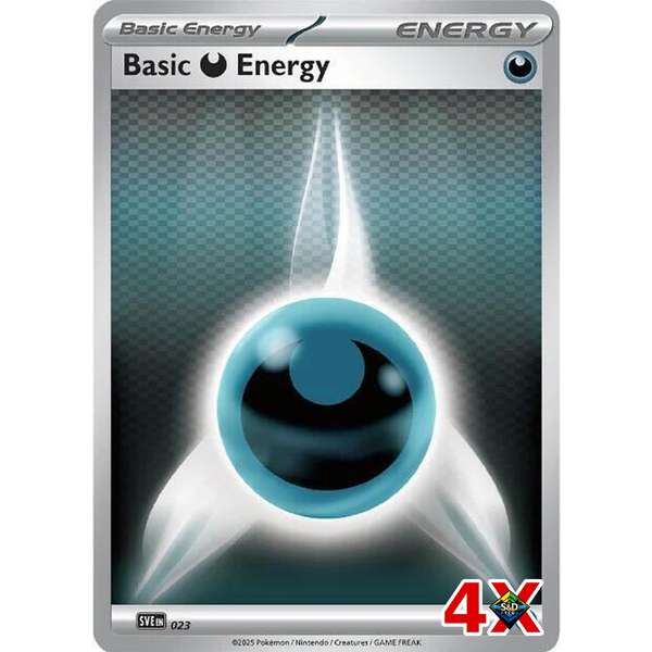 4x Darkness Energy Holo Black Bolt & White Flare Near Mint