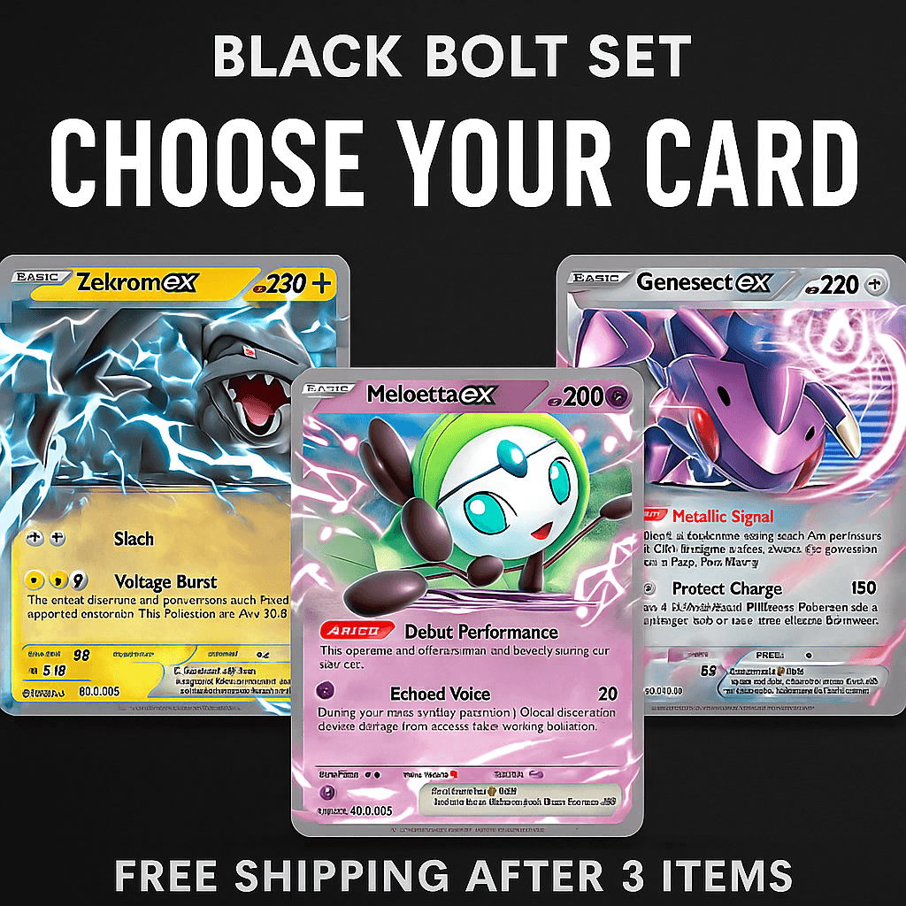 Pokemon Black Bolt Holo Rare & EX Cards - Choose Your Card - SV Englis