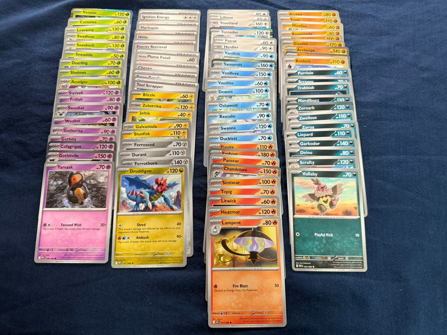 Pokémon TCG White Flare - Complete Base Set - C/UC/Holo Rare 80 Cards