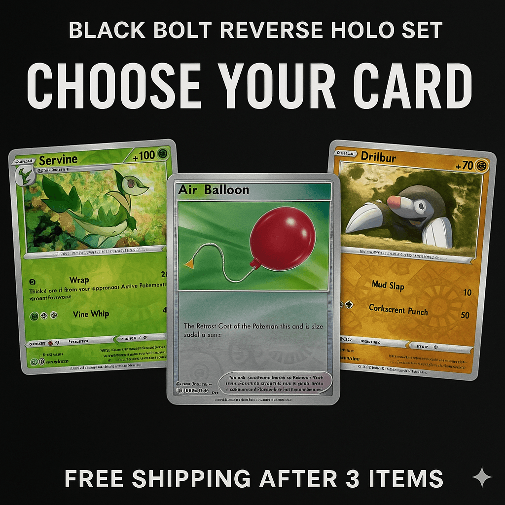 Pokémon XY Black Bolt Reverse Holo Cards – Pick Your Card – Free