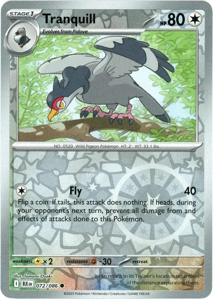 Pokémon XY Black Bolt Reverse Holo Cards – Pick Your Card – Free