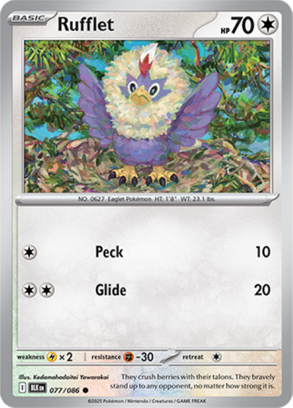 Pokemon Holo Rare Cards - Choose Your Card - Black Bolt SV English NM